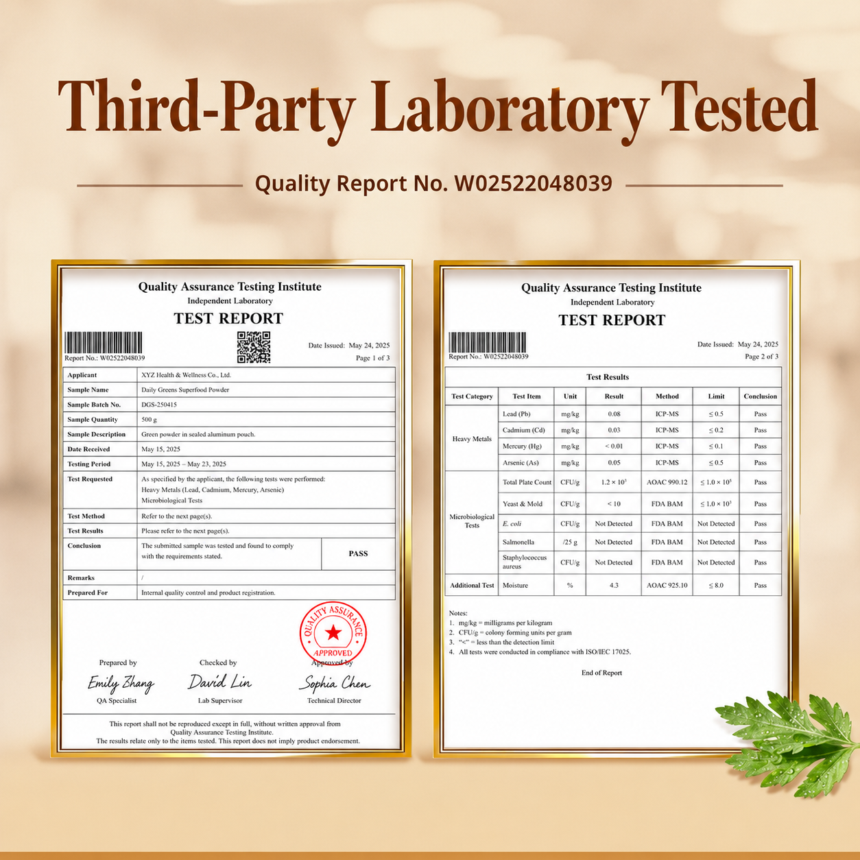 HerbaWarm product test report
